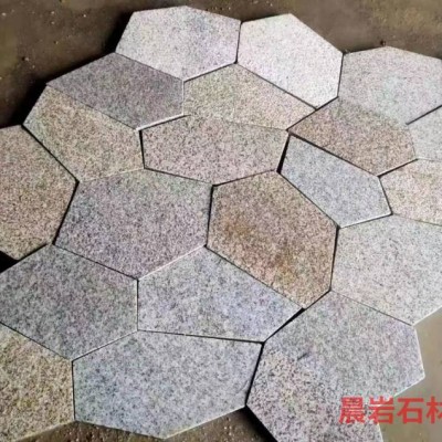 供應福建廈門冰裂紋鋪路石碎拼石材園林景區石材