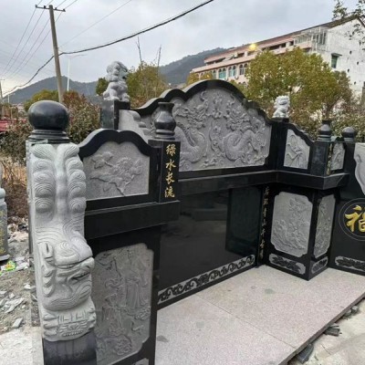 陜西西鄉黑墓碑料加工中式墓碑